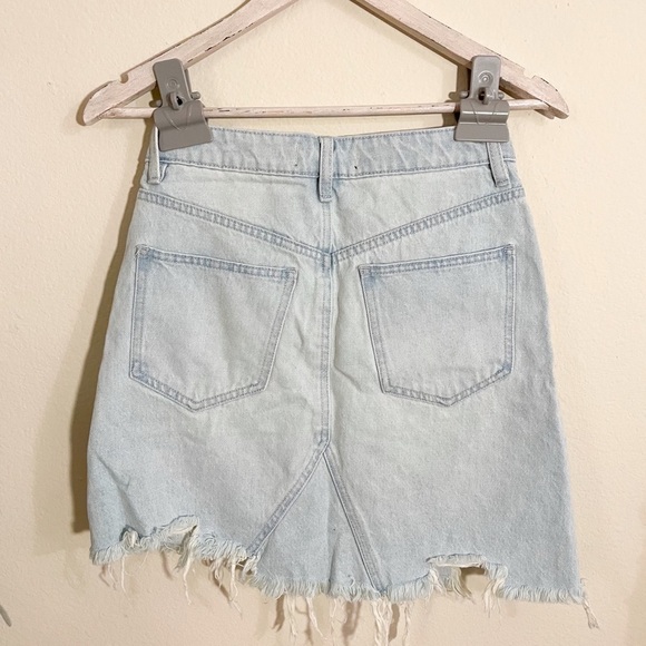 NWT Free People Going Rogue Denim Mini Skirt - Picture 5 of 12